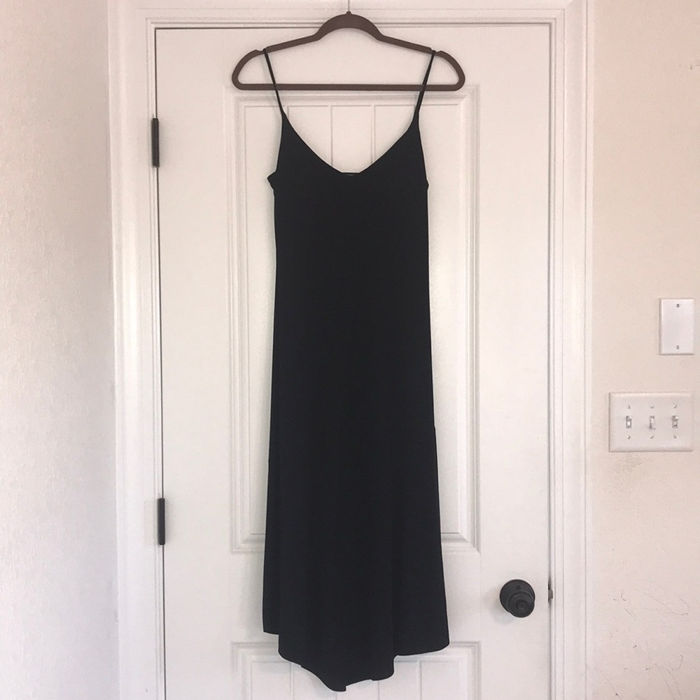 Black spaghetti strap dress